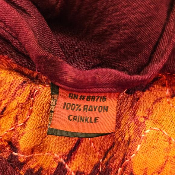 Sunflower Mini Dress Rayon Crinkle Sequins Embroidered Boho Hippie Womens Sz OS - Picture 6 of 7